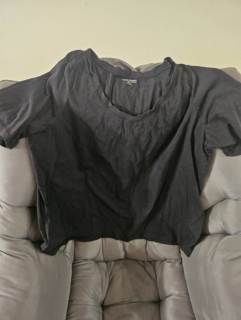 Lane Bryant Black Scoop Neck Tee